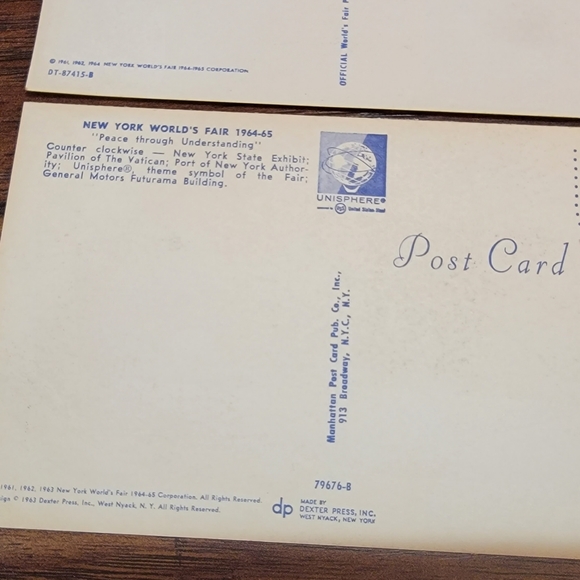 Vintage 1965 World's Fair post cards - Picture 5 of 11